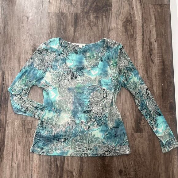 Y2K All Over Mesh Square Neck Top - Picture 2 of 7
